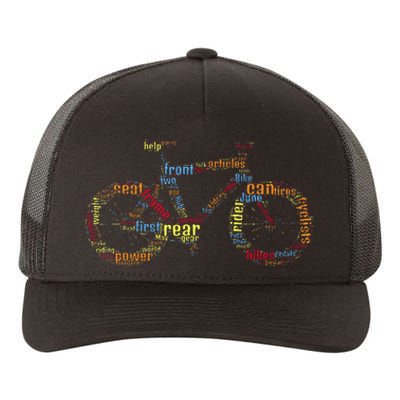 Bicycle Amazing Anatomy Cycling Yupoong Adult 5-Panel Trucker Hat