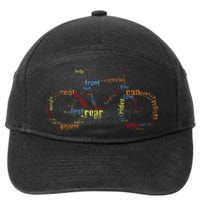 Bicycle Amazing Anatomy Cycling 7-Panel Snapback Hat