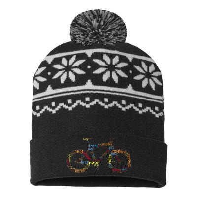 Bicycle Amazing Anatomy Cycling USA-Made Snowflake Beanie