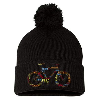 Bicycle Amazing Anatomy Cycling Pom Pom 12in Knit Beanie