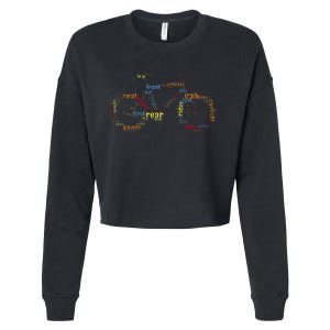 Bicycle Amazing Anatomy Cycling Cropped Pullover Crew