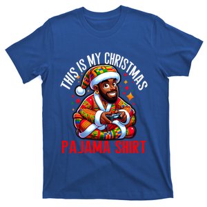 Black African American Santa This Is My Christmas Pajama Great Gift T-Shirt