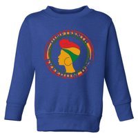 Black Afro American Celebrate Junenth 1865 Freedoom Funny Gift Toddler Sweatshirt