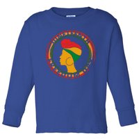 Black Afro American Celebrate Junenth 1865 Freedoom Funny Gift Toddler Long Sleeve Shirt