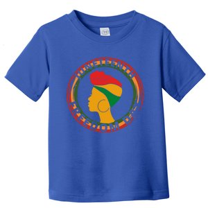 Black Afro American Celebrate Junenth 1865 Freedoom Funny Gift Toddler T-Shirt