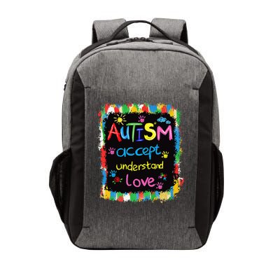 Brushstroke Autism Awareness Accept Understand Love Autism Vector Backpack