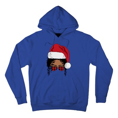 Black African American Santa Afro Christmas Melanin Buffalo Cool Gift Hoodie