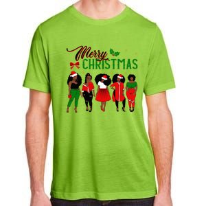 Black African American Santa Christmas Melanin Great Gift Adult ChromaSoft Performance T-Shirt