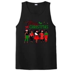 Black African American Santa Christmas Melanin Great Gift PosiCharge Competitor Tank