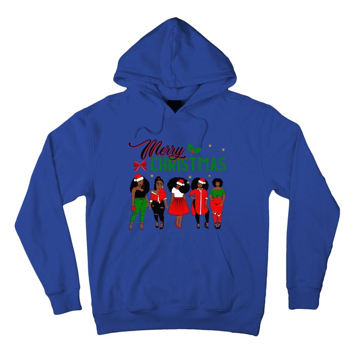 Black African American Santa Christmas Melanin Great Gift Hoodie