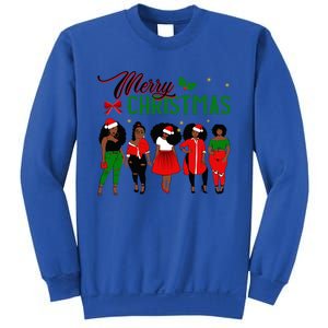 Black African American Santa Christmas Melanin Great Gift Sweatshirt