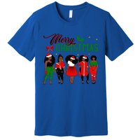 Black African American Santa Christmas Melanin Great Gift Premium T-Shirt