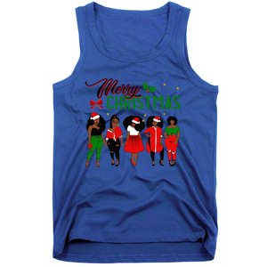 Black African American Santa Christmas Melanin Great Gift Tank Top