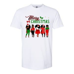 Black African American Santa Christmas Melanin Great Gift Softstyle CVC T-Shirt