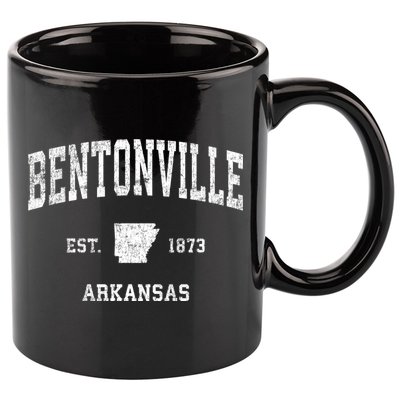 Bentonville Arkansas Ar Vintage Sports 11oz C Handle Ceramic Mug