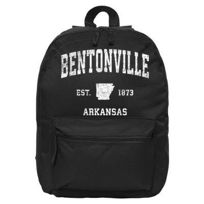 Bentonville Arkansas Ar Vintage Sports 16 in Basic Backpack