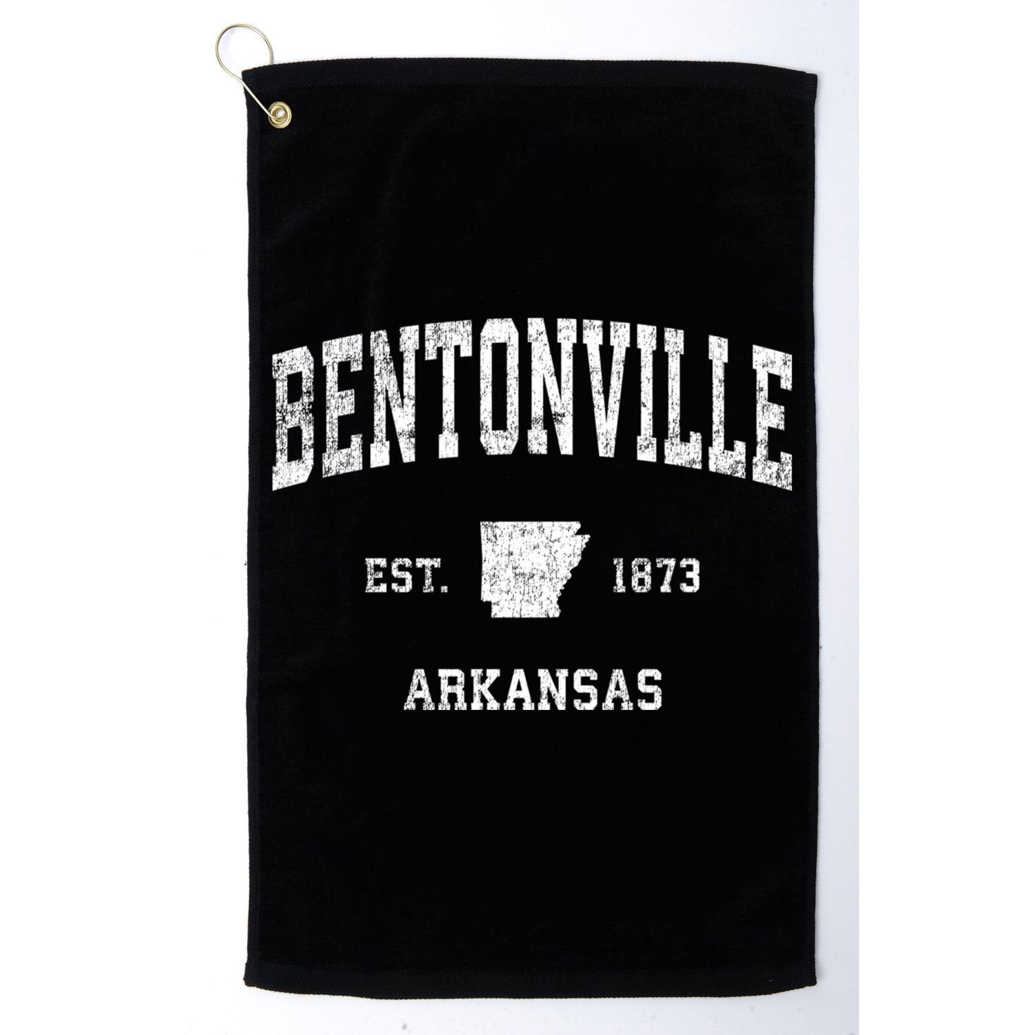 Bentonville Arkansas Ar Vintage Sports Golf Towel