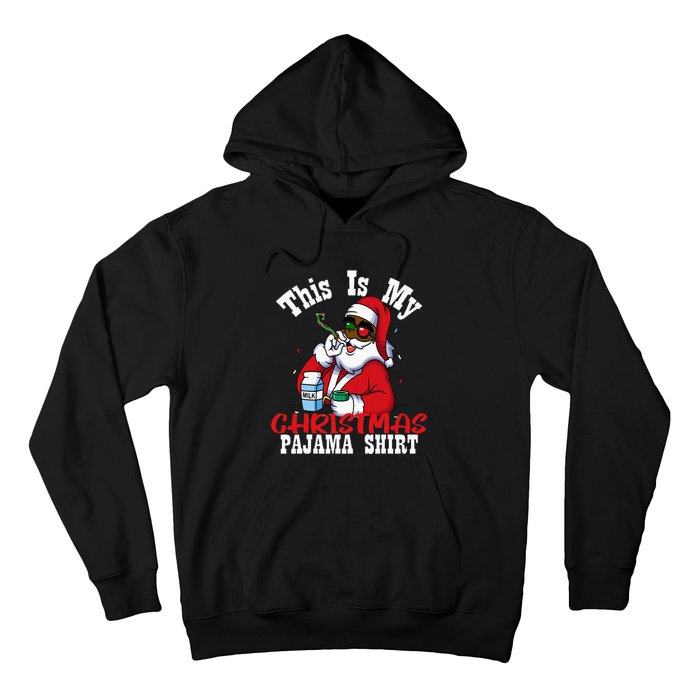 Black African American Santa Claus Christmas Pajamas 2023 Hoodie