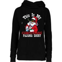 Black African American Santa Claus Christmas Pajamas 2023 Womens Funnel Neck Pullover Hood