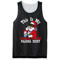 Black African American Santa Claus Christmas Pajamas 2023 Mesh Reversible Basketball Jersey Tank