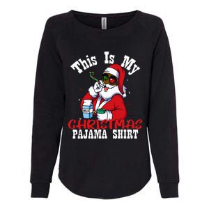 Black African American Santa Claus Christmas Pajamas 2023 Womens California Wash Sweatshirt