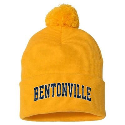 Bentonville Arkansas Ar Vintage Sports Design Pom Pom 12in Knit Beanie