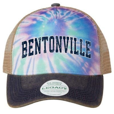 Bentonville Arkansas Ar Vintage Sports Design Legacy Tie Dye Trucker Hat