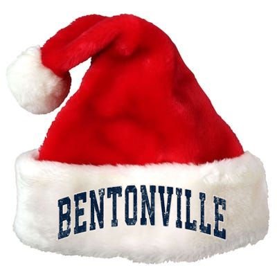 Bentonville Arkansas Ar Vintage Sports Design Premium Christmas Santa Hat