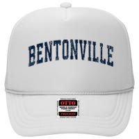 Bentonville Arkansas Ar Vintage Sports Design High Crown Mesh Back Trucker Hat