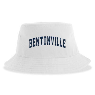 Bentonville Arkansas Ar Vintage Sports Design Sustainable Bucket Hat