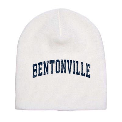 Bentonville Arkansas Ar Vintage Sports Design Short Acrylic Beanie