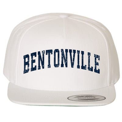 Bentonville Arkansas Ar Vintage Sports Design Wool Snapback Cap