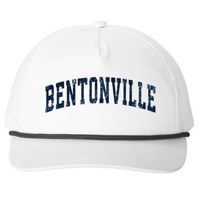 Bentonville Arkansas Ar Vintage Sports Design Snapback Five-Panel Rope Hat