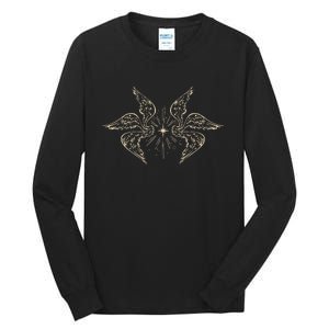 Biblically Accurate Archangel Wings Star Emo Alt Goth Tall Long Sleeve T-Shirt