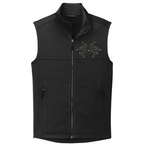 Biblically Accurate Archangel Wings Star Emo Alt Goth Collective Smooth Fleece Vest