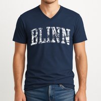 Blinn Athletic Arch College University Alumni V-Neck T-Shirt
