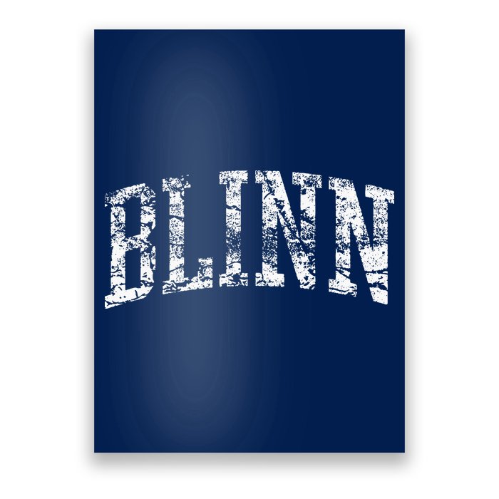 Blinn Athletic Arch College University Alumni Poster