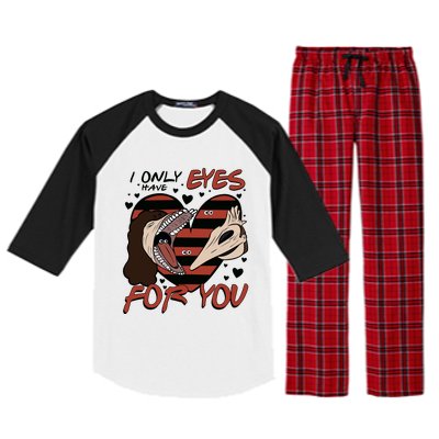 Barbara And Adam Mait!Land I Only Have Eyes For You Beetle!Juice Vintage Raglan Sleeve Pajama Set