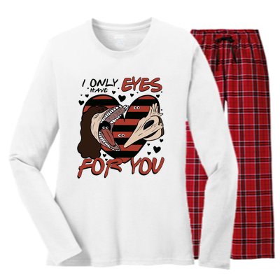 Barbara And Adam Mait!Land I Only Have Eyes For You Beetle!Juice Vintage Women's Long Sleeve Flannel Pajama Set 