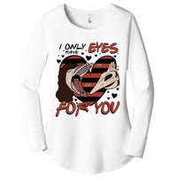 Barbara And Adam Mait!Land I Only Have Eyes For You Beetle!Juice Vintage Women's Perfect Tri Tunic Long Sleeve Shirt