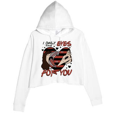 Barbara And Adam Mait!Land I Only Have Eyes For You Beetle!Juice Vintage Crop Fleece Hoodie