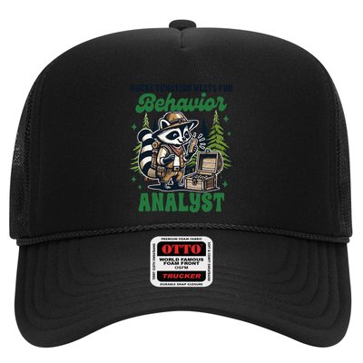Behavior Analyst Aba Life Racoon Where Function Meets Fun Trucker Hat
