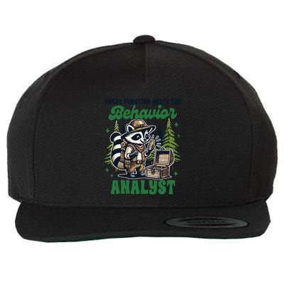 Behavior Analyst Aba Life Racoon Where Function Meets Fun Wool Snapback Cap