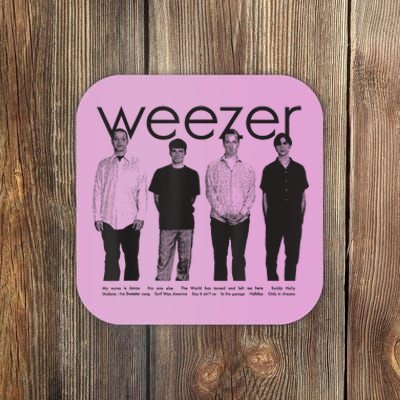 Blue Album Anniversary Tracklist Coaster