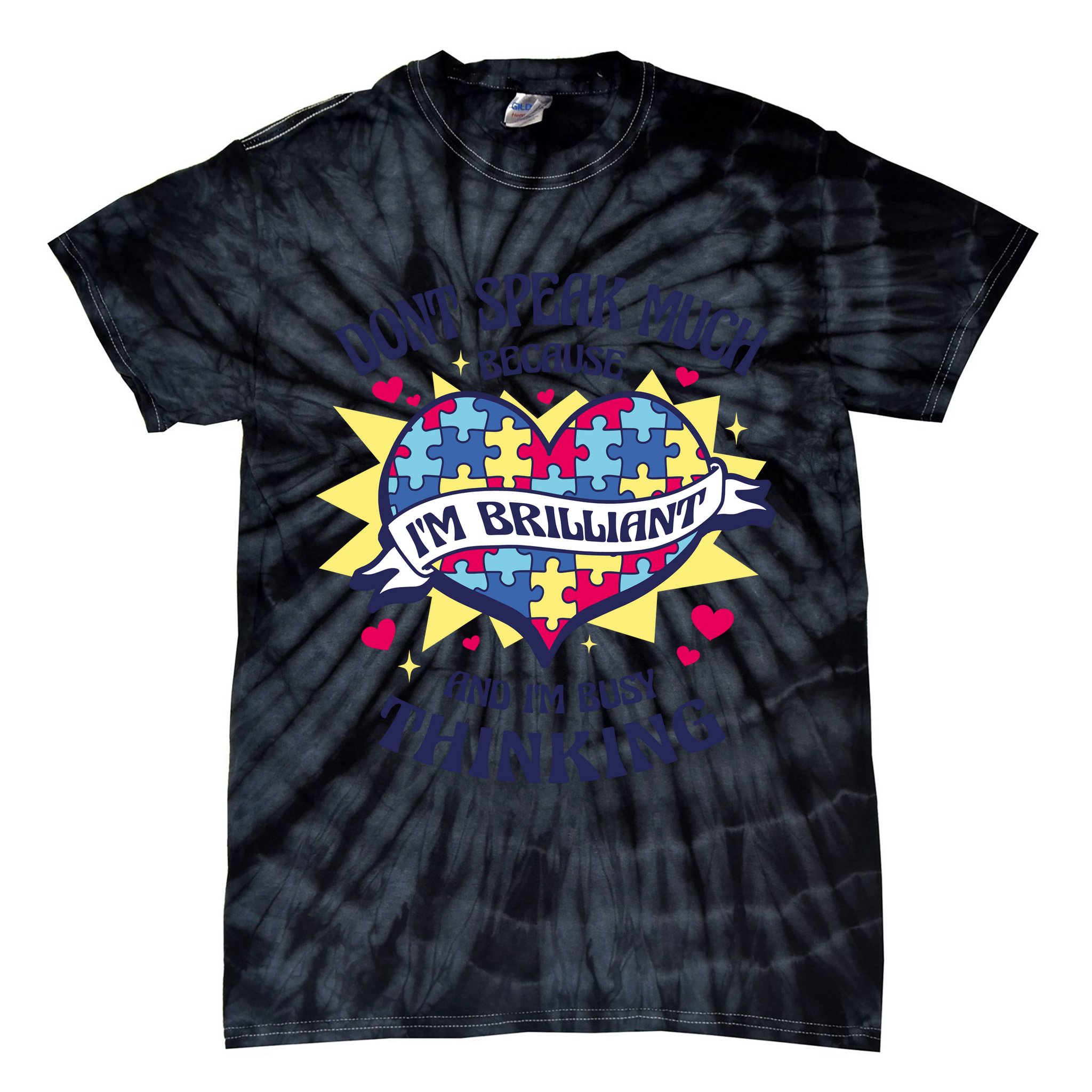 Brilliant Autism Awareness Quote Tie-Dye T-Shirt