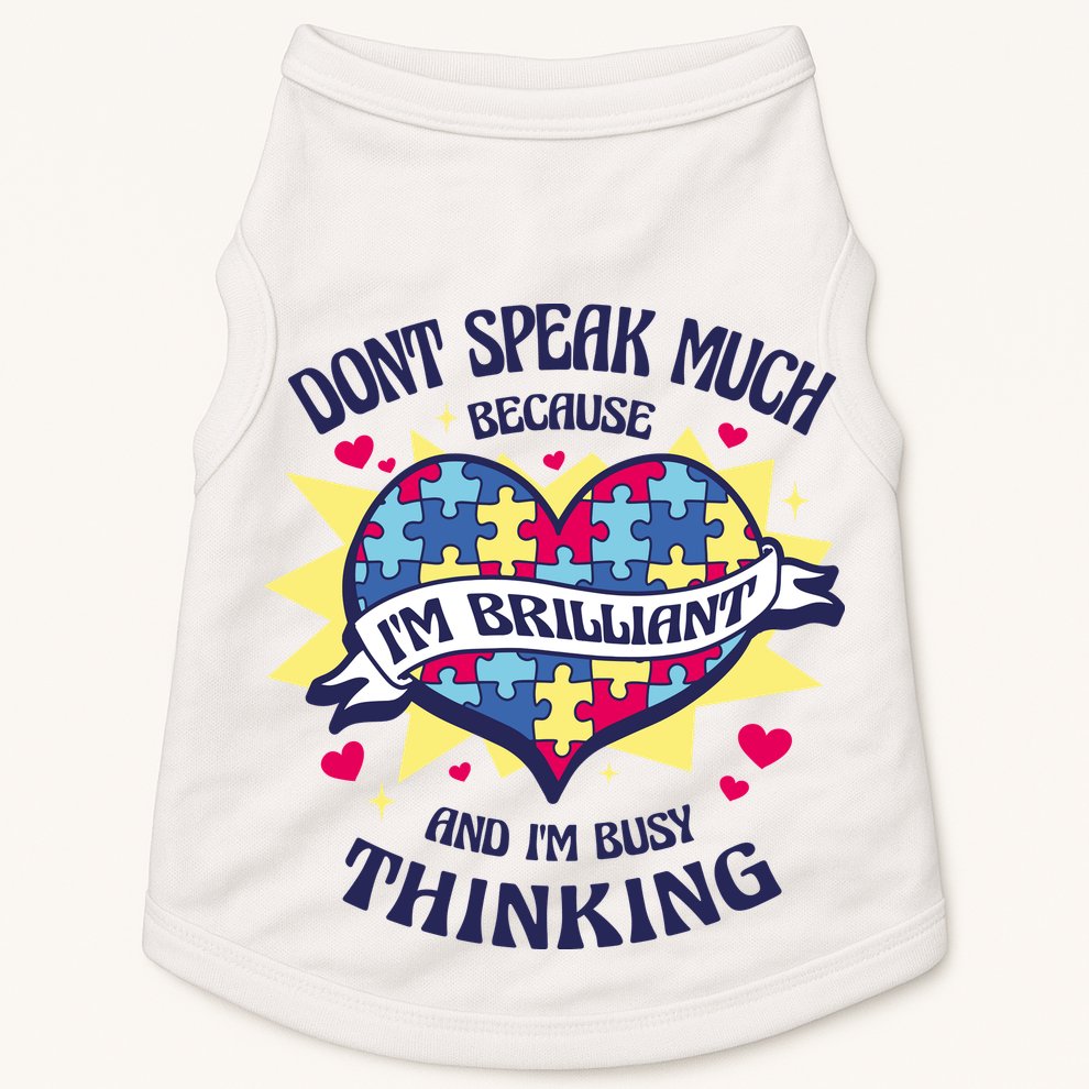 Brilliant Autism Awareness Quote Doggie Tank