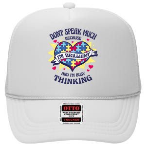 Brilliant Autism Awareness Quote High Crown Mesh Back Trucker Hat