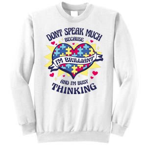 Brilliant Autism Awareness Quote Sweatshirt