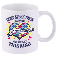 Brilliant Autism Awareness Quote 11oz C Handle Ceramic Mug