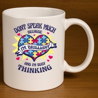 Brilliant Autism Awareness Quote 11oz C Handle Ceramic Mug